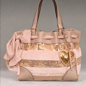 Juicy Couture Pink & Gold Sequin Daydreamer